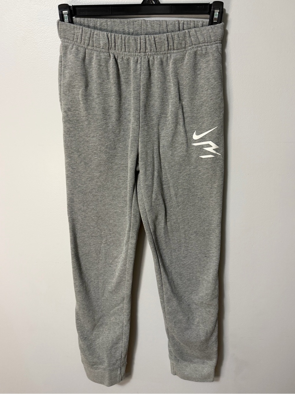 Nike 3Brand Russell Wilson Youth Gray Fleece Jogger Sweatpants Size Large 12-13Y